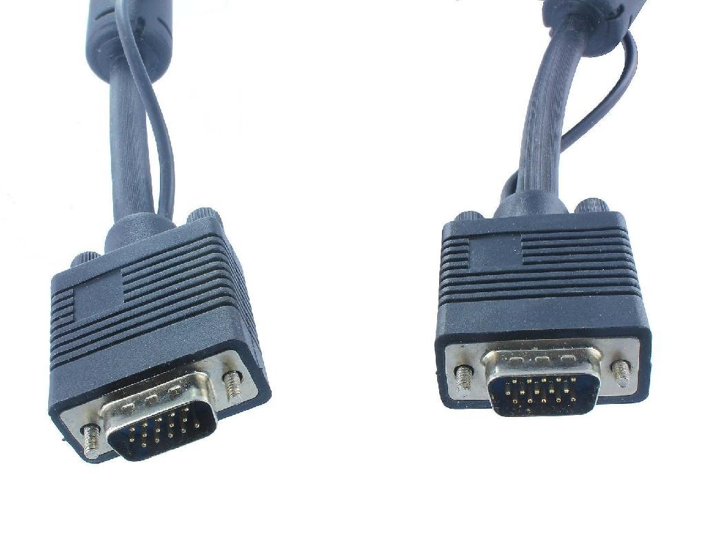 15 PIN VGA Monitor Male 2 Male Cable BLUE CORD for PC TV 3
