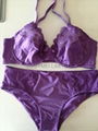 ladies embroidery moulded wire bra & brief set 2