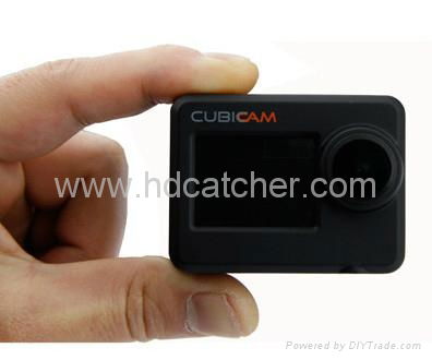 1080p mini action camera/helmet cam with 170 degree field of view 2