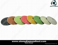 Stone Diamond Flexible Convex Resin Wet Polishing Pads