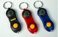 LED compass keychain