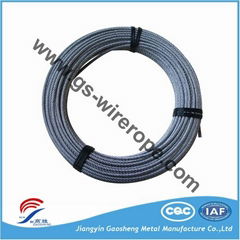 High Quality 7x7 2.5mm Galvanized Steel Wire Rope 