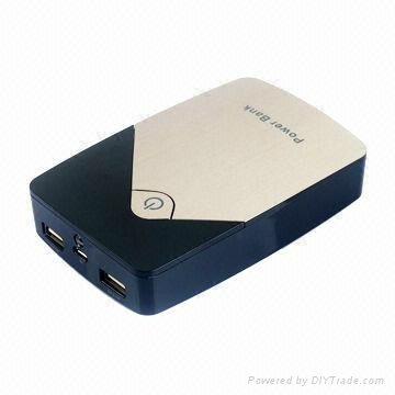 12,000mAh Battery Charger with Dual-USB Port Rechargeable 18650 Dual-USB Port