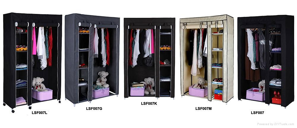 Portable folding non-woven fabric wardrobe 2