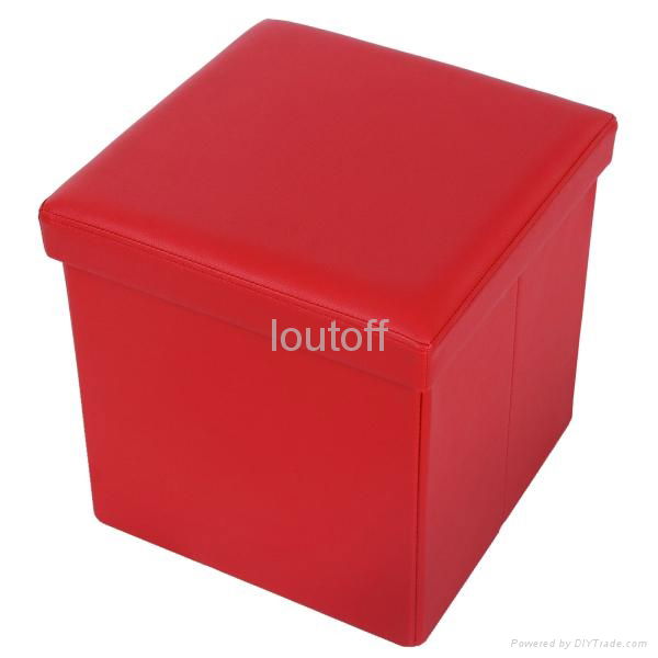 Folable storage stool ottoman