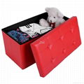 Folable storage stool ottoman 2