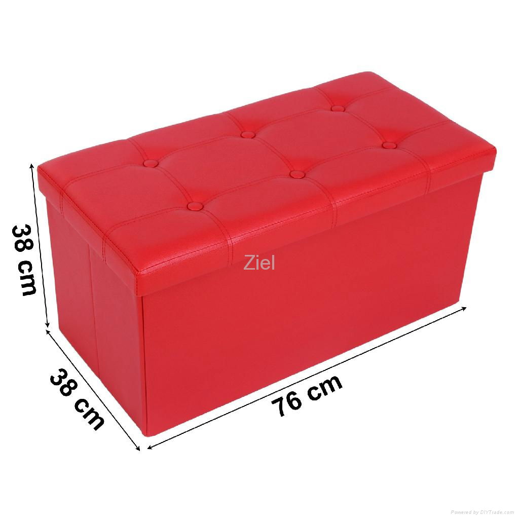 Folable storage stool ottoman 3