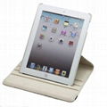 360 swivel rotating cases for ipad 2/3/4 4