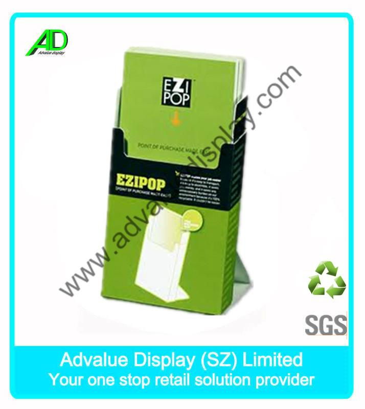 Manufacture Paper Counter Top Printing Cardboard Brochure Holder 4