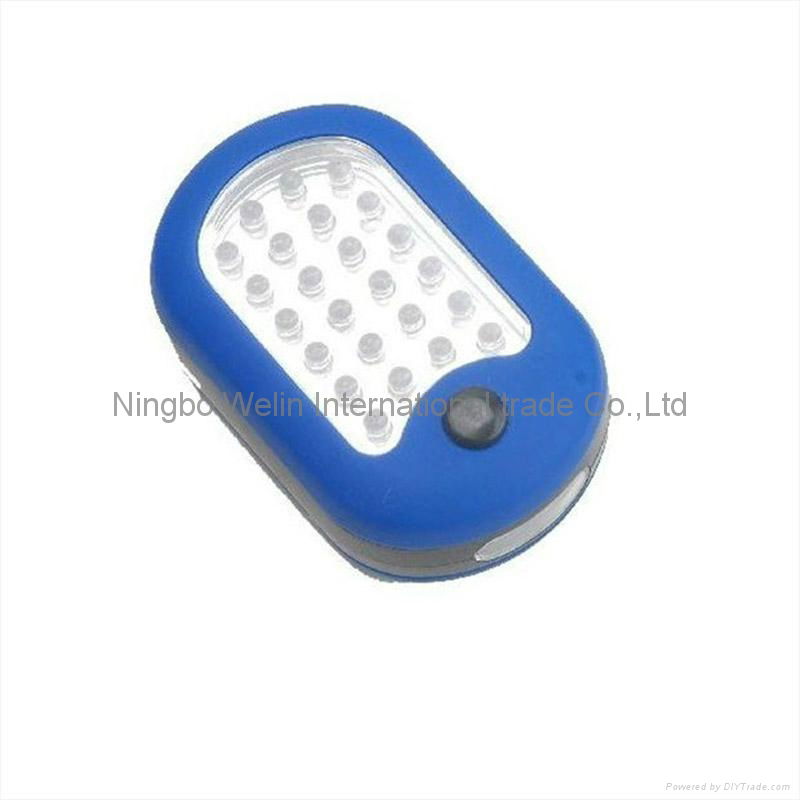  Plastic Led Work Lights Hanging Hook LED Flashlight working light 2