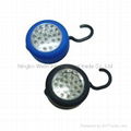 round shape bright 24 Led work light with magnet and hook