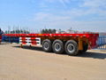 3 axles 40ft flatbed semi trailer 1