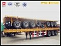 3 axles 40ft flatbed semi trailer 3
