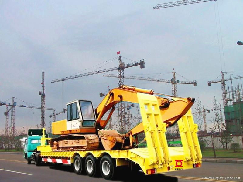 heavy duty excavator transporter lowbed semi trailer  3