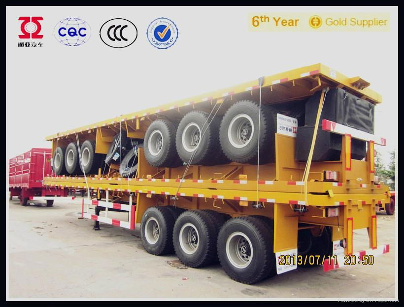 tri-alxes 40feet container transport semi trailer