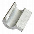 Weld on shoulder rail clamp railway part