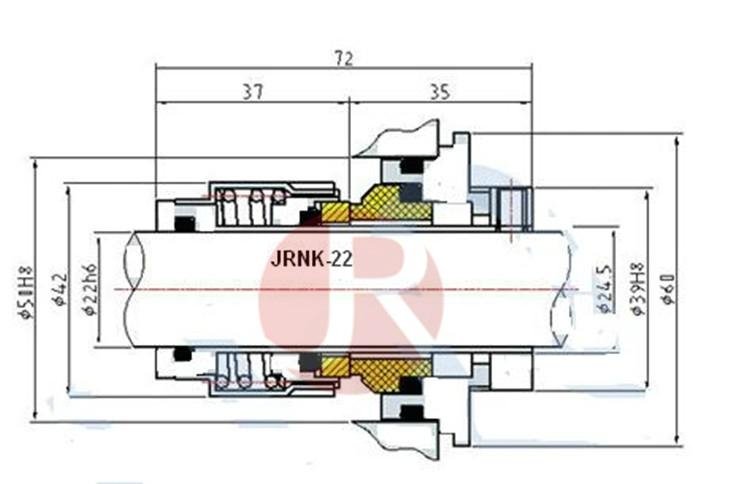 Grundfos Pump Mechanical Seal Jrno-22 2