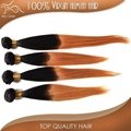 available length 14-24inch 1b#-27# straight indian human hair weaving  3
