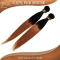 available length 14-24inch 1b#-27# straight indian human hair weaving  4