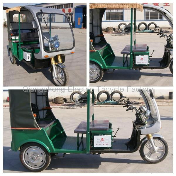 2014 new modlel eco friendly 1000W 60V battery operated rikshaw 5