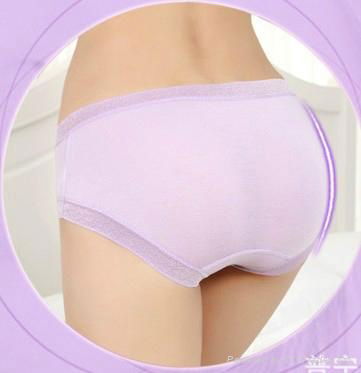 stretch confort soft Bamboo Fiber Lace Pure Color brief Underwear 2