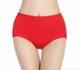 Bamboo Fiber with Lace waist assorted solid Color brief Underwear  2