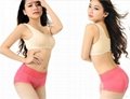 Bamboo Fiber with Lace waist assorted solid Color brief Underwear  3