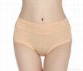 Bamboo Fiber with Lace waist assorted solid Color brief Underwear  4