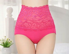 High Stretch Bamboo Fiber  Lace control brief Underwear