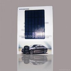 3w flat solar  charger providing OEM advertisement