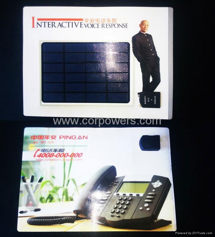 3w flat solar  charger providing OEM advertisement 3