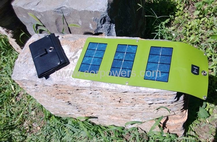 waterproof 5w solar portable charger  leather 2