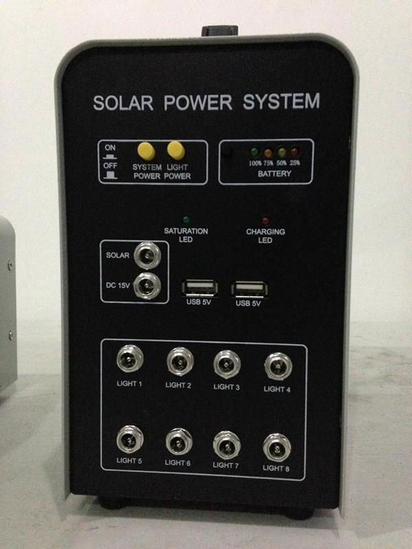  30w portable DC solar home system without battery and solar panels