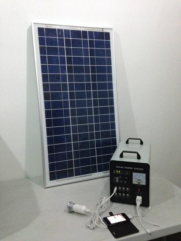 80w-40AH AC&DC solar home systems/80w solar panel input/500w inverter output  3