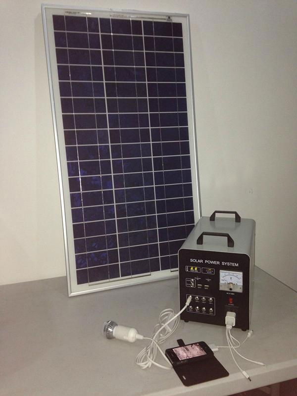 80w-40AH AC&DC solar home systems/80w solar panel input/500w inverter output  5