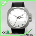 High quality watches men stainless steel watch genuine leather watch  1