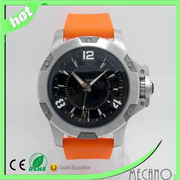 High quality stainless steel watch with 3ATM water resistant watch