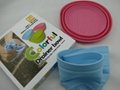 silicone indeformable foldable hollow bowl 4