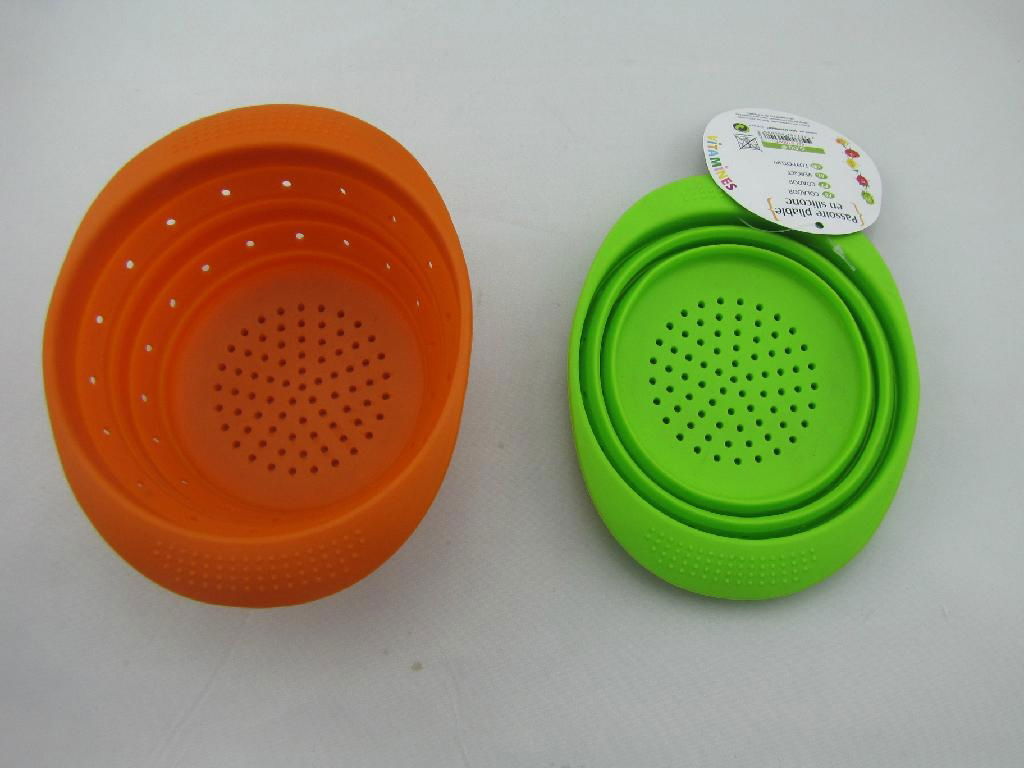 silicone indeformable foldable hollow bowl 2