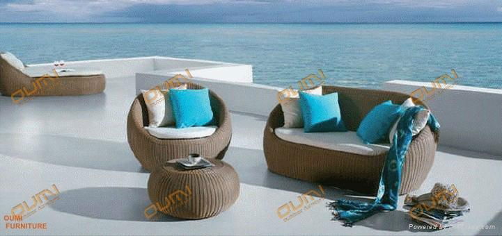 HOT SALE /Outdoor garden furniture / patio furniture wicker rattan/ Hotel Furnit 2