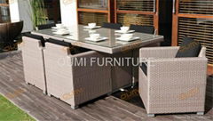 HOT SALE /Outdoor garden furniture / patio furniture wicker rattan/ dining sets