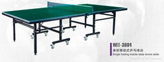 single folding mobile table tennis table