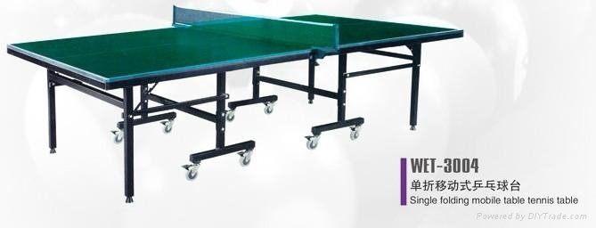 single folding mobile table tennis table 