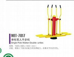 single pole walker double-unites