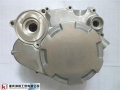 Motorcycle engine aluminum crankcase cover 