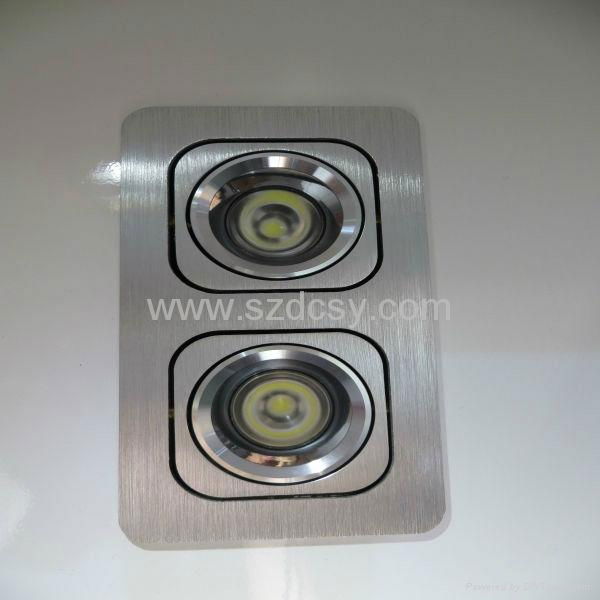 5-20W LED grille lamps, COB chip high-illuminance 2700-5000K CE 4