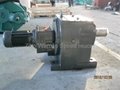 Foot-mounted solid shaft output helical R gearmotors reduction gearbox  2