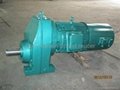 Solid shaft foot-mounted reinforced high rigidity cast iron saw helical reducer 2