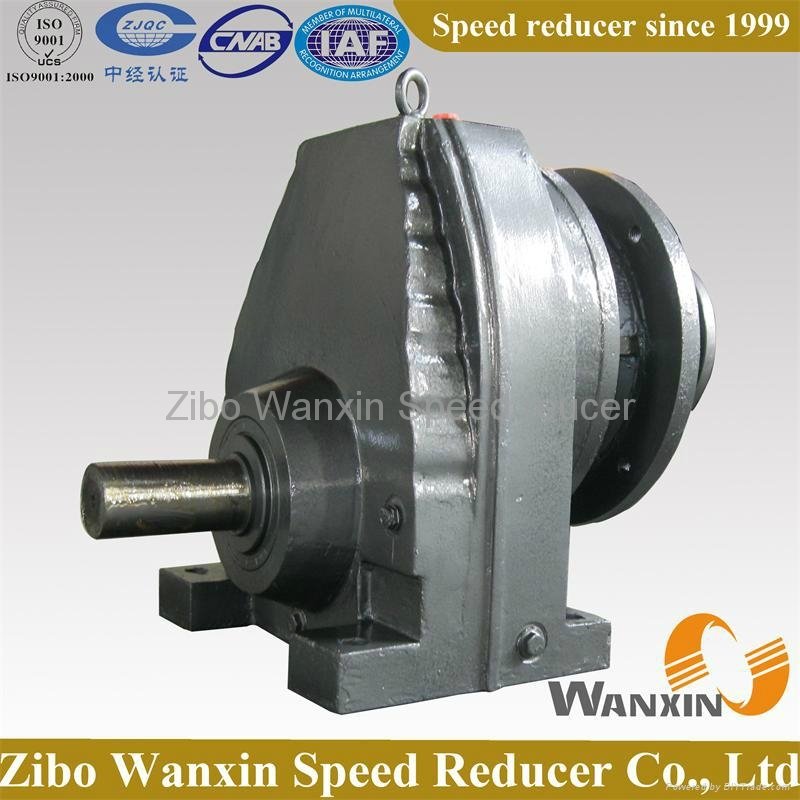 Solid shaft R series helical gear units reduction gearbox