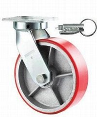 Direction Lock Caster Wheel With Swivel Plate